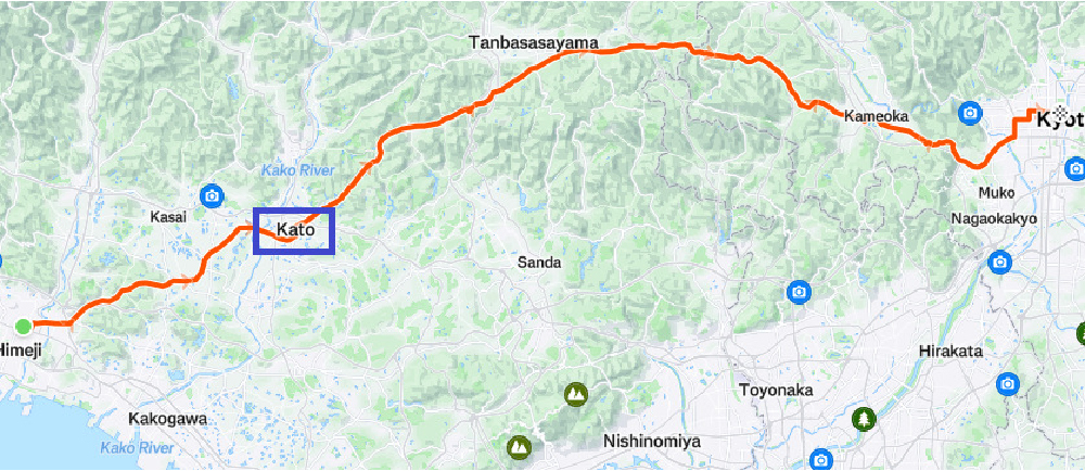 Himeji to Kyoto