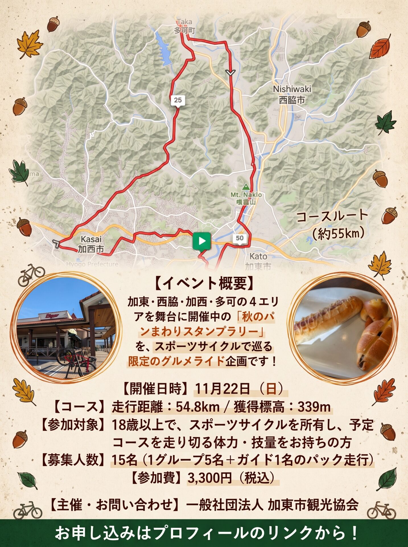 北はりまチャレンジライド コースマップ